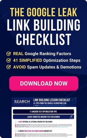 Download the Google Leak Link Building Checklist